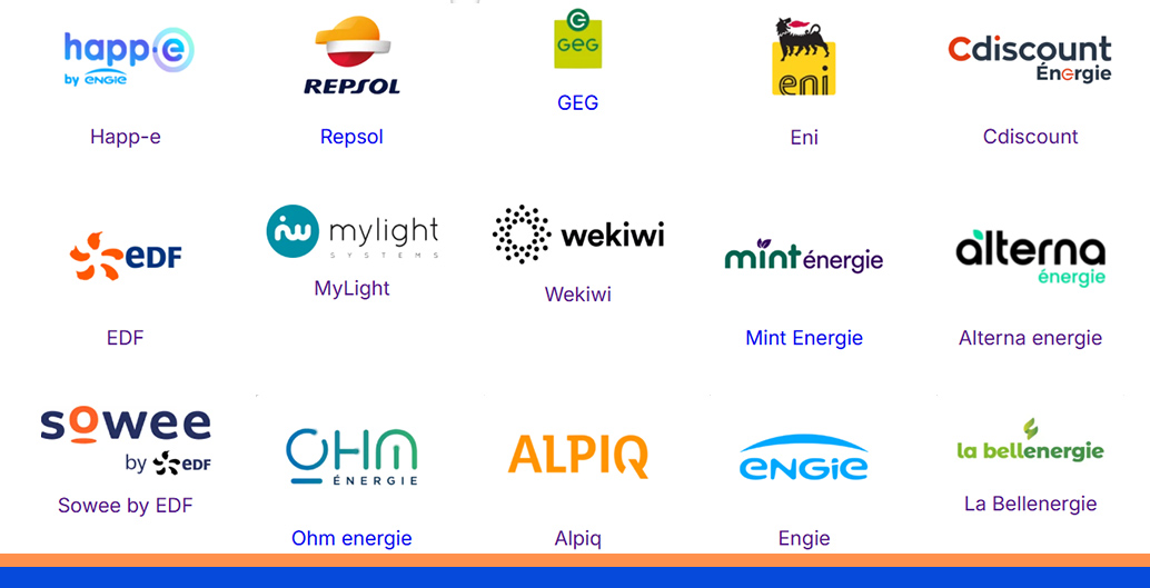 fournisseurs d'électricité 2025